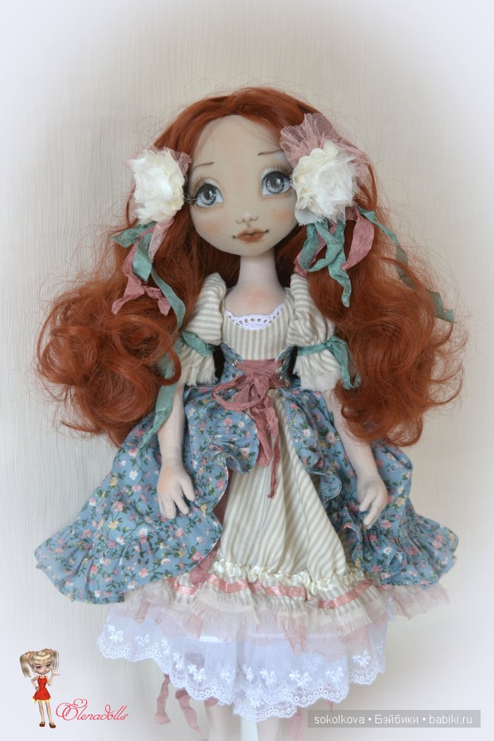 Авторская кукла из ткани Любаша (фото 7)