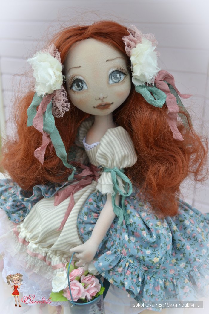 Авторская кукла из ткани Любаша (фото 3)