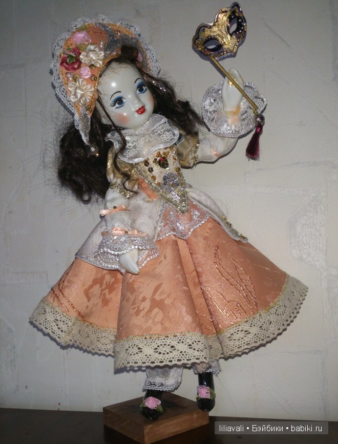 Мои первые фарфоровые куклы. Пьеро и Коломбина (фото 10)