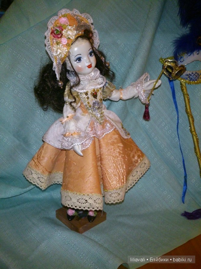 Мои первые фарфоровые куклы. Пьеро и Коломбина (фото 4)