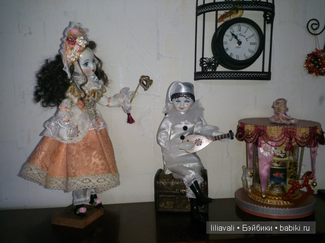 Мои первые фарфоровые куклы. Пьеро и Коломбина (фото 8)