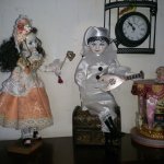 Мои первые фарфоровые куклы. Пьеро и Коломбина