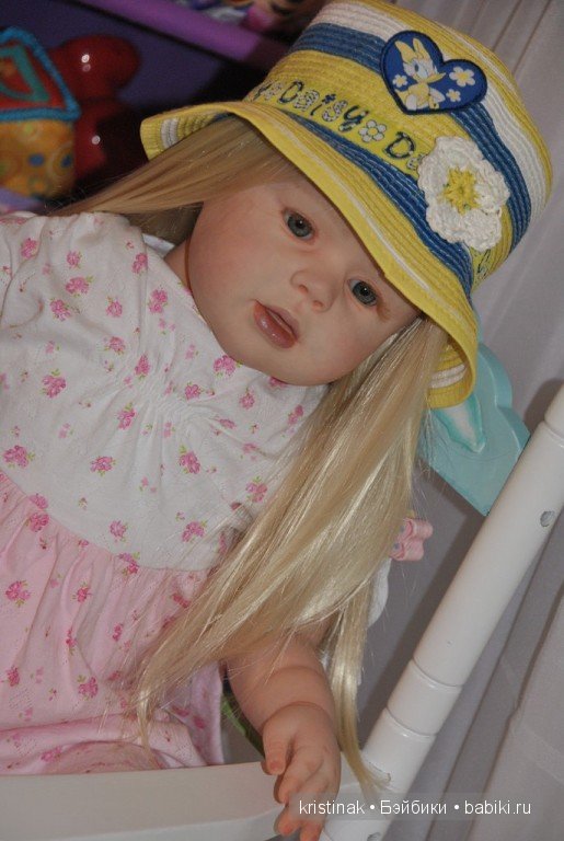 Вот Моя кукла реборн Полюшка с волосиками (фото 2)