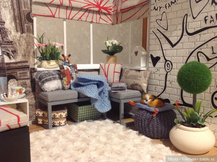 Румбокс для кукол 1:6. Окончание строительства, пожелаем легкого пути