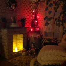 Румбокс для кукол 1:6. Новогодний