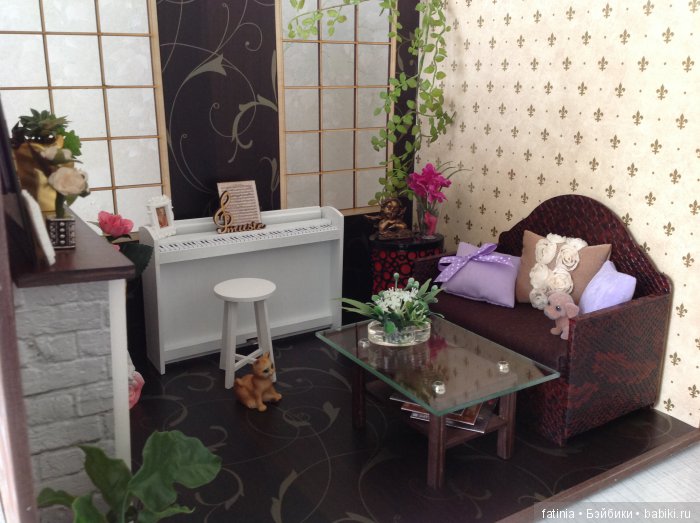 Румбокс для кукол 1:6. Для юной пианистки