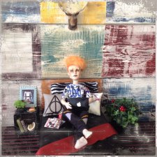 Для мальчишеской комнаты скромный, но уютный уголок