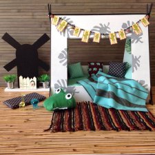 Детский уголок с кроватью-домиком Вигвам