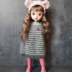 Свитер/ платье оверсайз для кукол формата 1:6/1:8