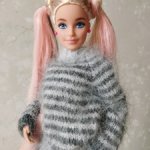 Мини-платье для кукол 1:6/1:8