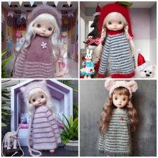 Забавные комплекты одежды для кукол 1:8