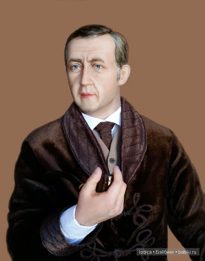 Портретные куклы Шерлок Холмс и Доктор Ватсон