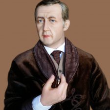 Портретные куклы Шерлок Холмс и Доктор Ватсон