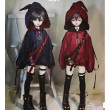 Частичный набор из Аутфита Ведьмы Красной Шапочки С Капюшоном для BJD MJD Куклы 1/4 1/3