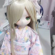 Пшеничный Парик с Укладкой 22-23 SD BJD MJD Tinyfox Imomodoll Dollfie Dream Smartdoll
