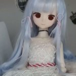 Голубой Парик на Формат 1/3 22-23 SD BJD MJD Tinyfox Imomodoll Dollfie Dream Smartdoll