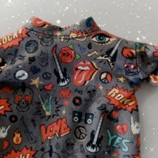 Платье Туника Длинная Футболка Рок на Barbie Integrity и Других Кукол 1/6