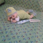 Малыш Максим 12см. Авторская кукла ручной работы