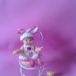 Авторская мини кукла. Зайчонок