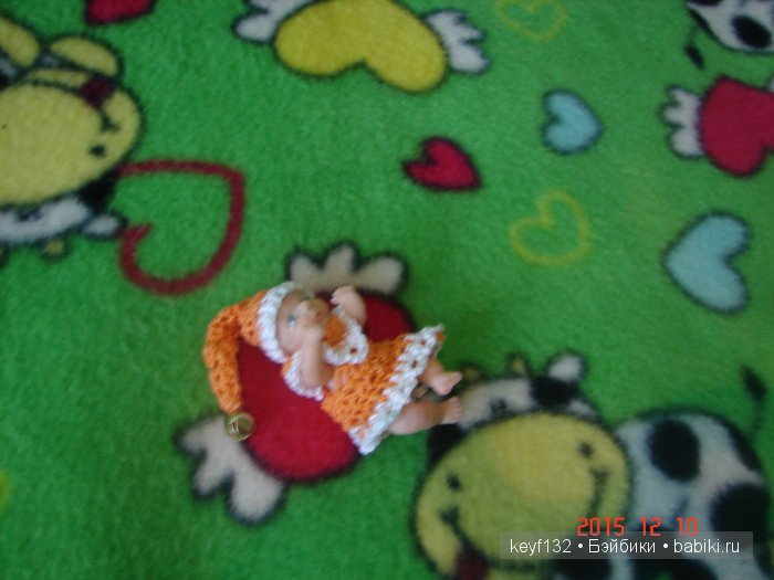 Гномочка, мини кукла ростом 5,5 см. Автор Лана (фото 10)