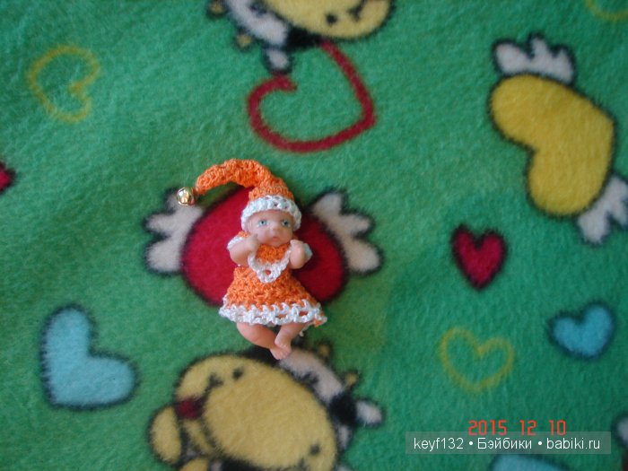 Гномочка, мини кукла ростом 5,5 см. Автор Лана (фото 9)