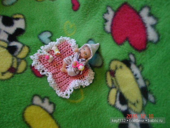 Гномочка, мини кукла ростом 5,5 см. Автор Лана