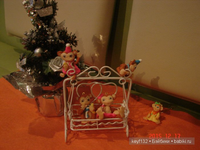 Новенькие обезьянки. Игрушки ручной работы (фото 8)