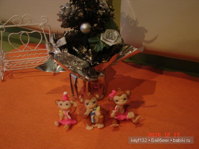 Новенькие обезьянки. Игрушки ручной работы