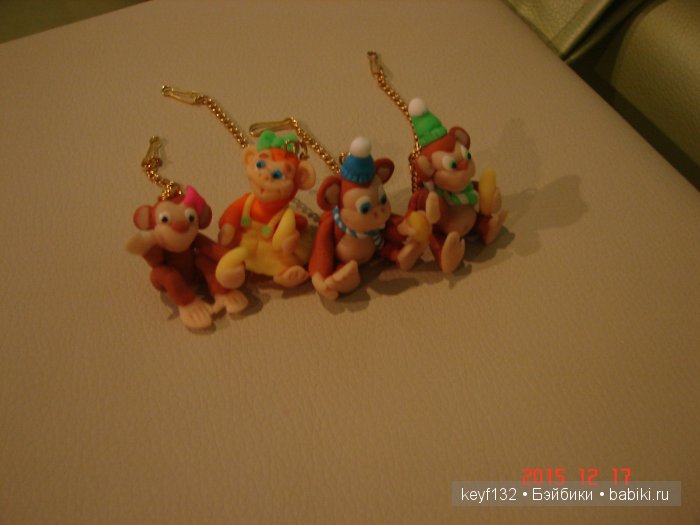 Новенькие обезьянки. Игрушки ручной работы