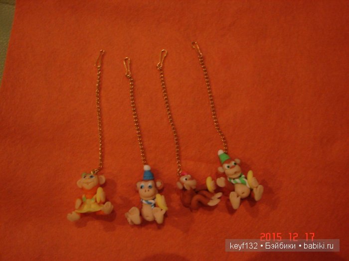 Новенькие обезьянки. Игрушки ручной работы (фото 10)