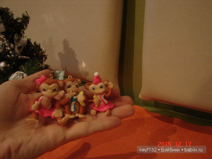 Новенькие обезьянки. Игрушки ручной работы (фото 6)