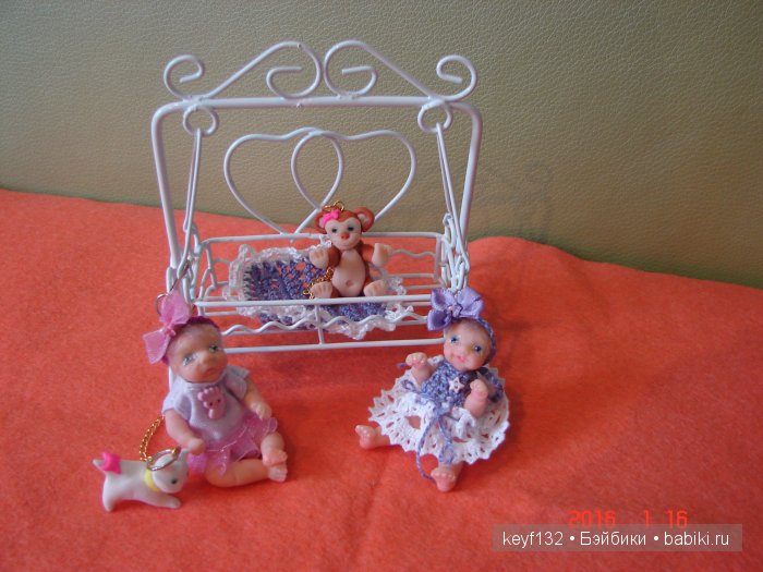 Дашулька-авторская мини кукла Ланы