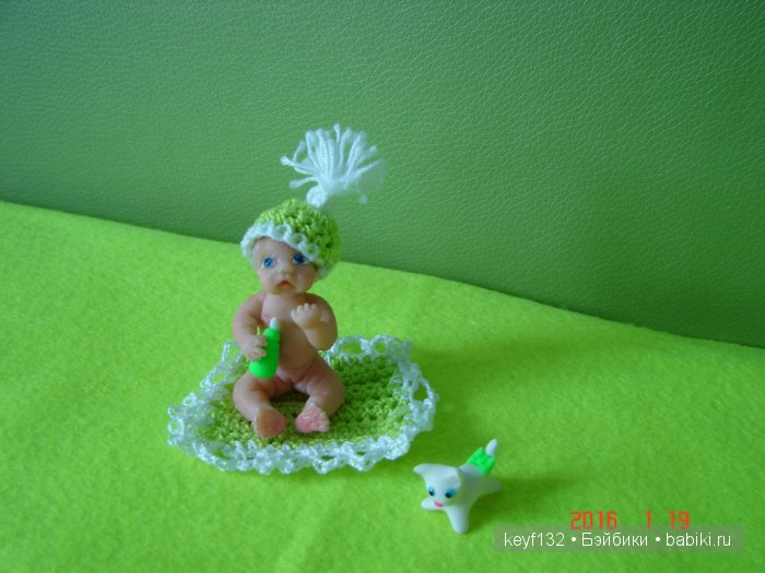 Моя маленькая голубоглазка - Ангелиночка. Мини кукла (фото 2)