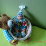 Авторская мини кукла Алешенька