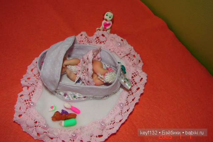 Лизочка - авторская мини кукла Ланы