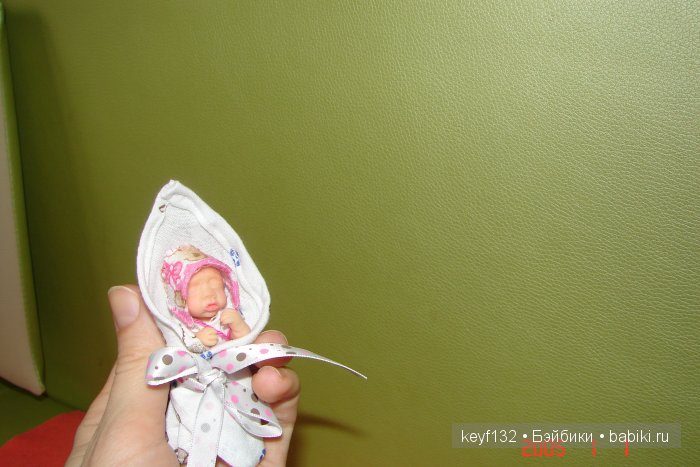 Лизочка - авторская мини кукла Ланы