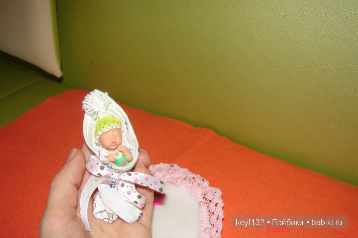 Лизочка - авторская мини кукла Ланы