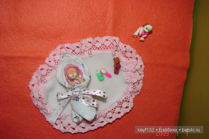 Лизочка - авторская мини кукла Ланы