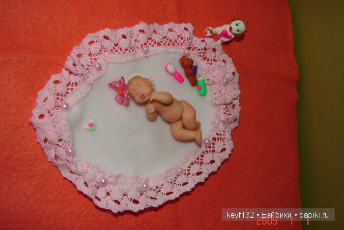 Лизочка - авторская мини кукла Ланы