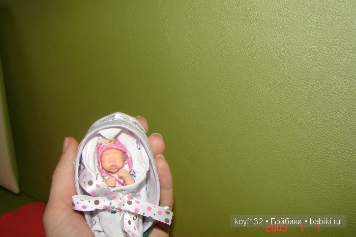 Лизочка - авторская мини кукла Ланы