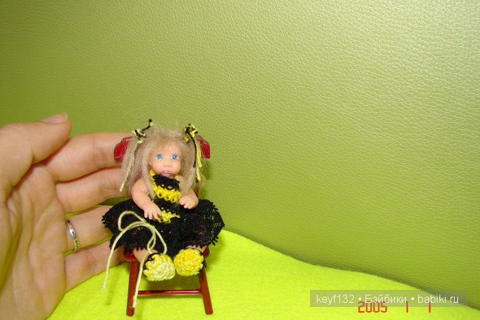 Майя-пушистая пчелка. Мини кукла (фото 7)