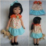 Выкройка платья для куклы Paola Reina