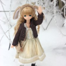 Распаковка и зимняя прогулка зайки Миа. Spring Rabbit Mia, ExCute Komorebimori Pure Neemo