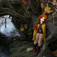 Мирвен в парке в последние дни осени