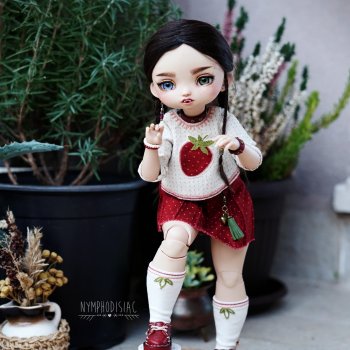 Наряд для девочки-клубнички (Teacup Marionette Ursie от Dodollsdream)