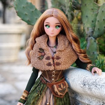 Green Key Keeper - авторский наряд для Smart Doll