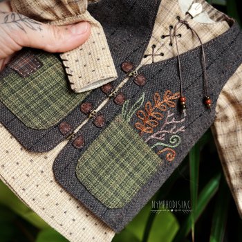 Авторский наряд в стиле hobbitcore для SD мальчика