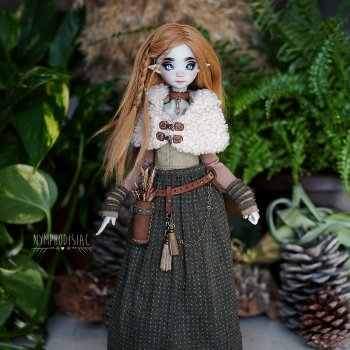 Собирательница осенних трав. Авторский наряд для куклы 1/6