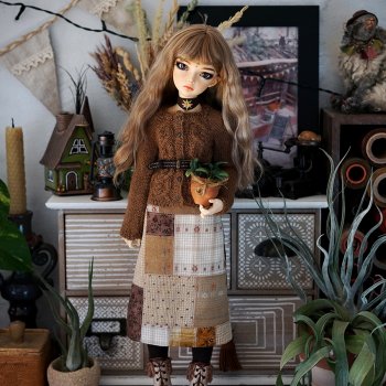 Наряд с настоящей лоскутной юбкой!