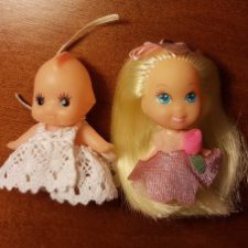 Маленькие куколка и пупсик из 90х